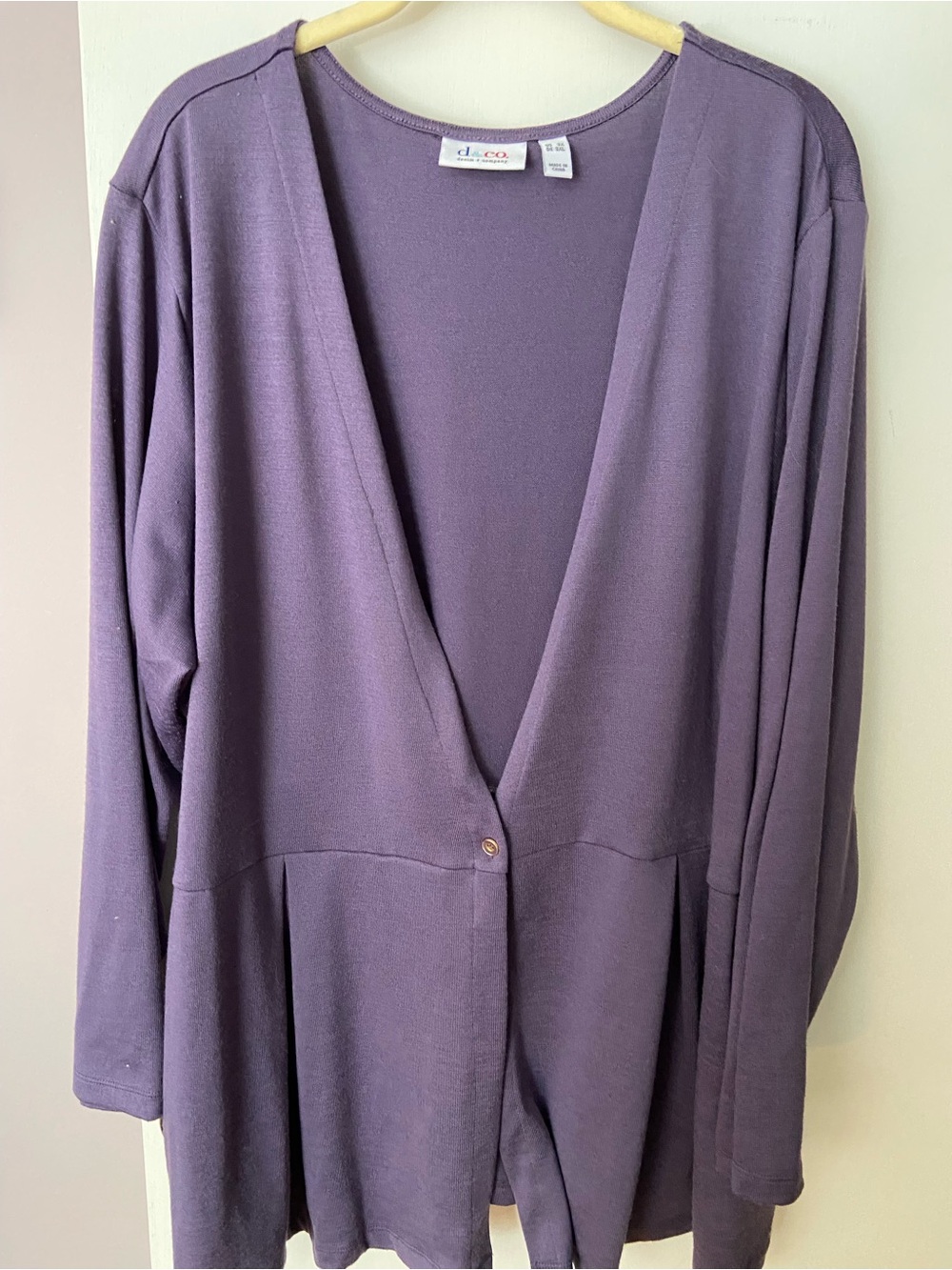 Denim & Co heavenly jersey long sleeve cardigan